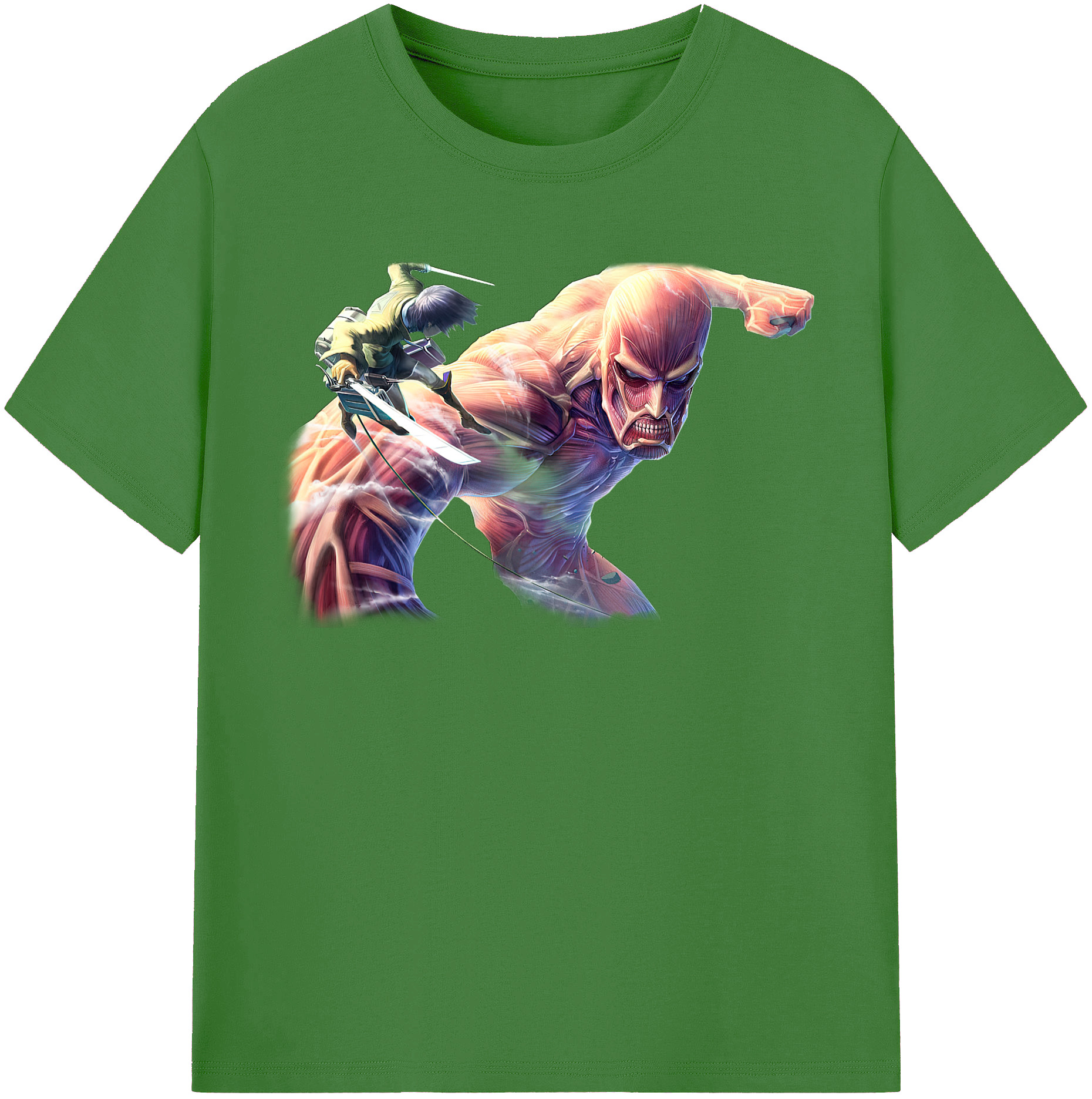 （画像用） 進撃の巨人 Attack on Titan レディースカジュアルプリントTシャツ（綿100％）